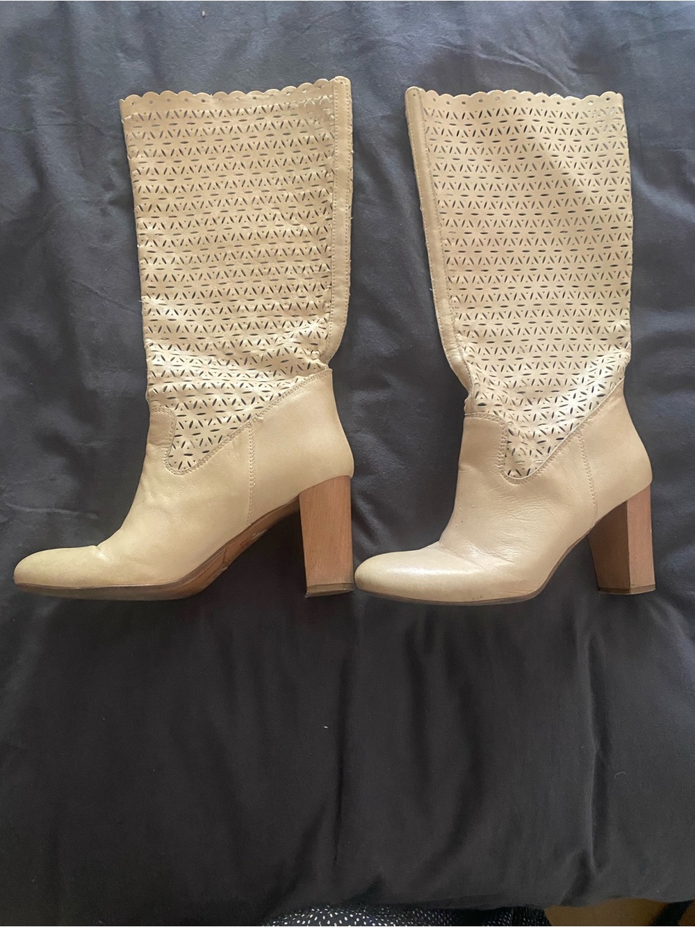 Francesco Morichetti Cutout Leather Boots